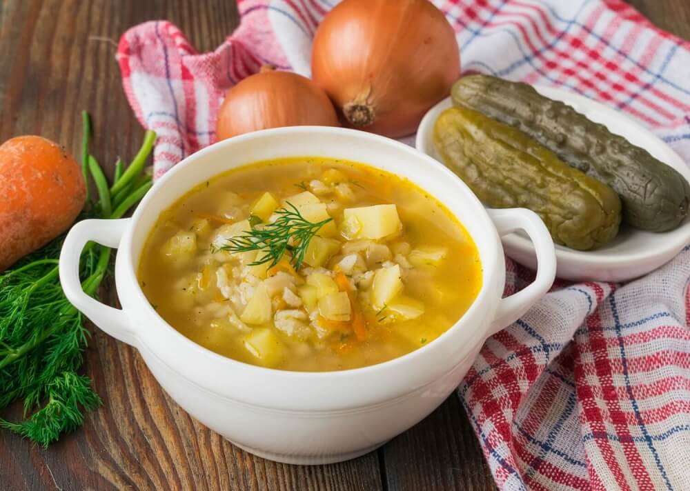 Russian Pickle Soup (Rassolnik)