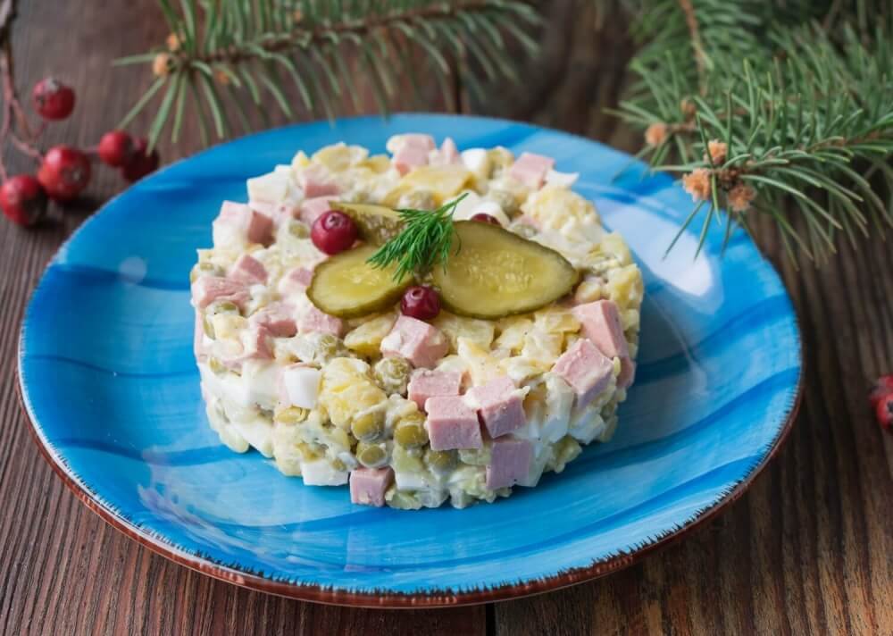 Classic Olivye (Russian Potato Salad)