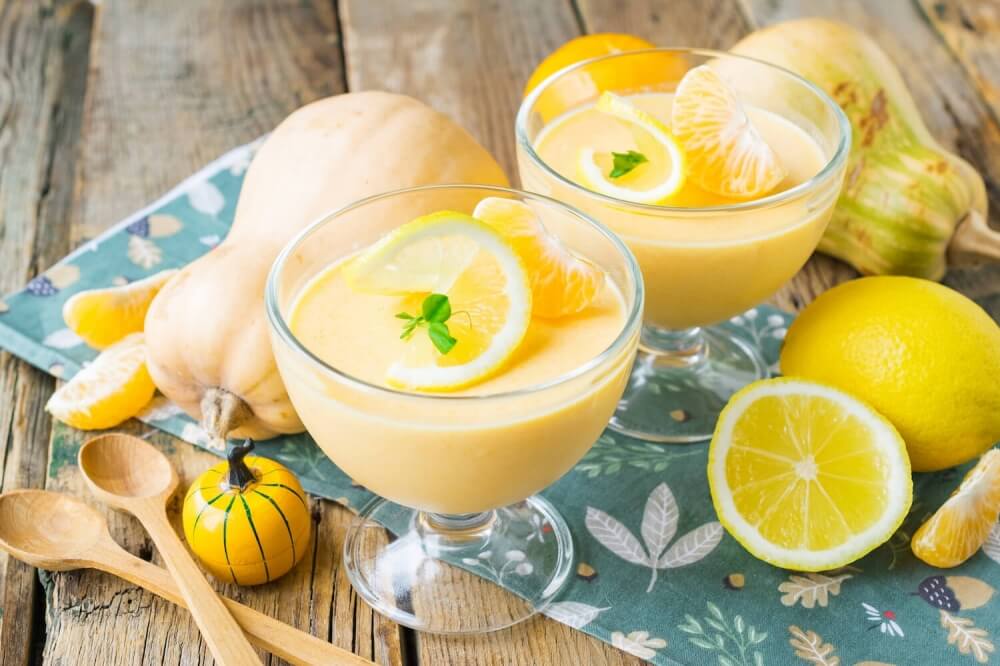 Pumpkin-Yogurt Jelly with Lemon