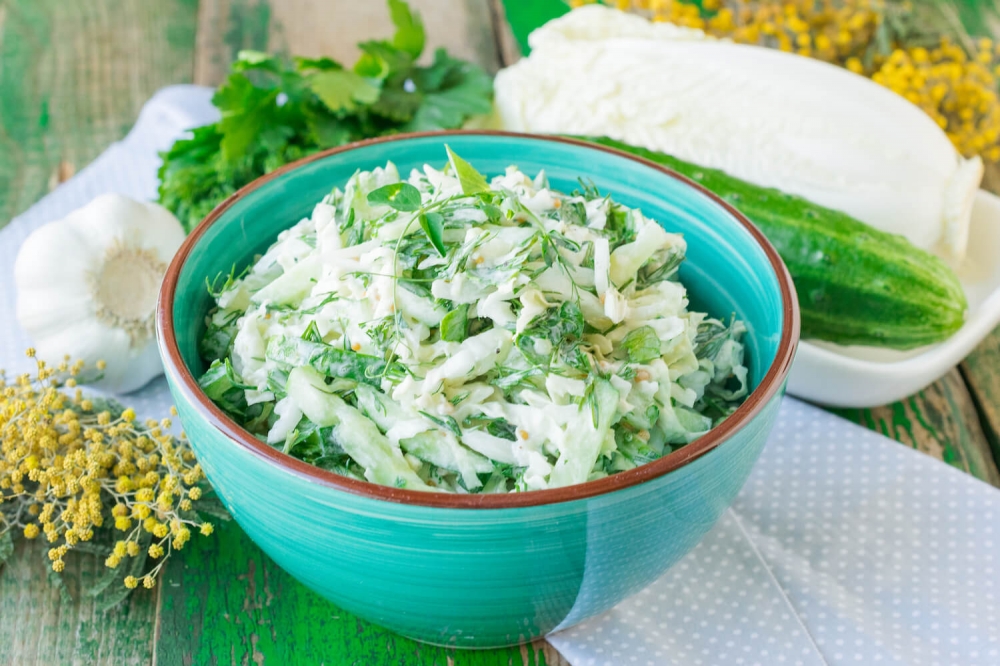 Chinese Cabbage and Cucumber Salad