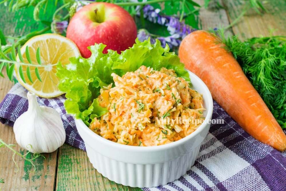 Simple Carrot and Cheese Salad