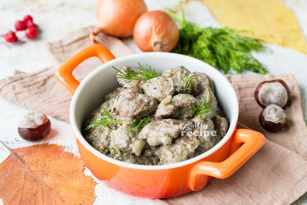 Chicken Livers with Cream Sauce