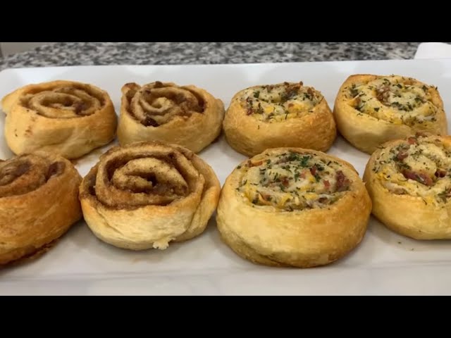 2 Crescent Roll Recipes Sweet and Savory Delicious