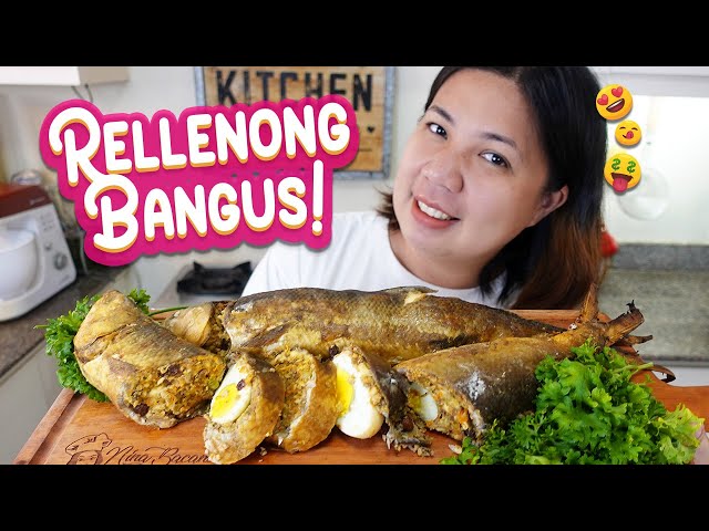 Oven Baked Rellenong Bangus with Cheese & Egg Recipe