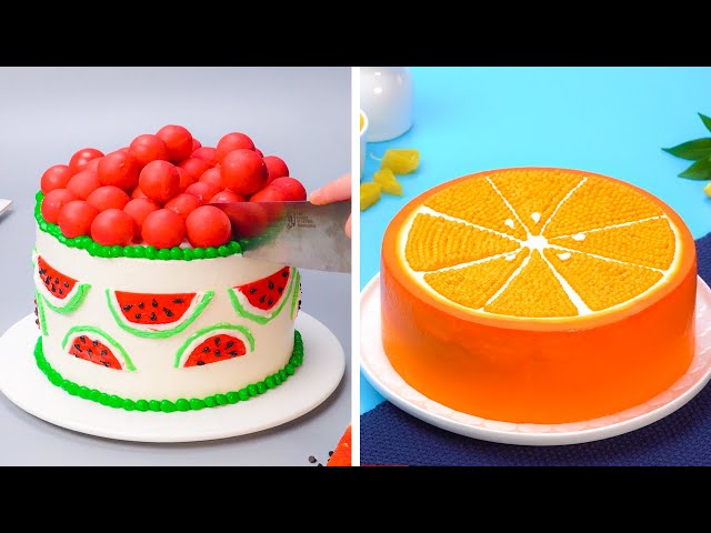 Lifelike Fruit-Shaped Cakes Decorating