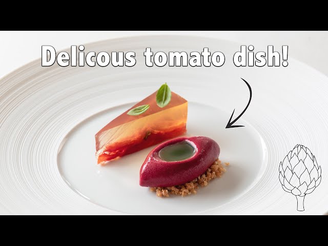 Fine dining tomato dish