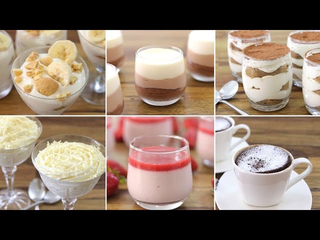 6 Desserts in Cups