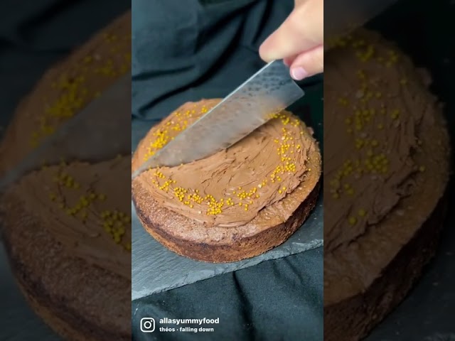 Chocolate Custard Almond Cake
