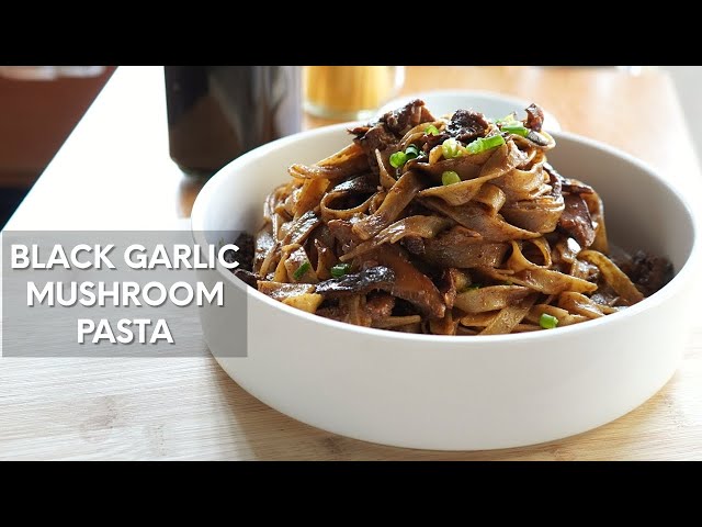 Black Garlic Mushroom Pasta