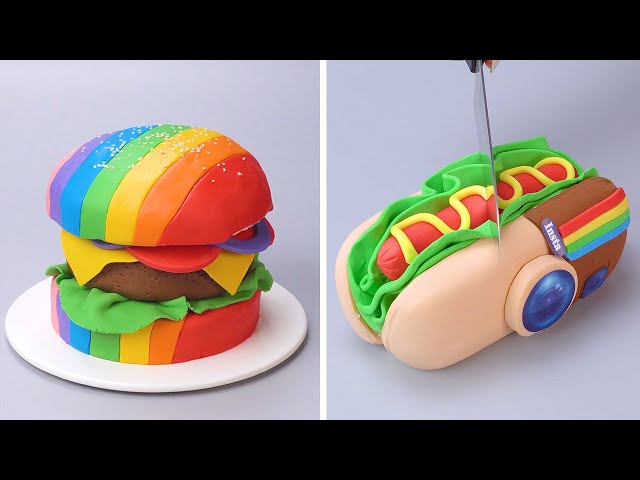 Perfect Hamburger Cake Decoration