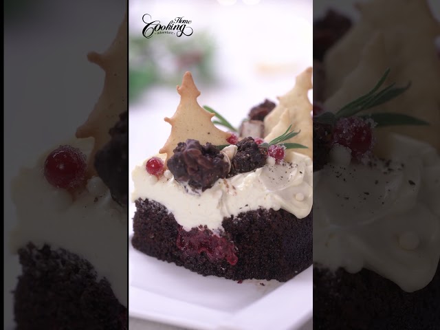 Sour Cherry Chocolate Christmas Cake