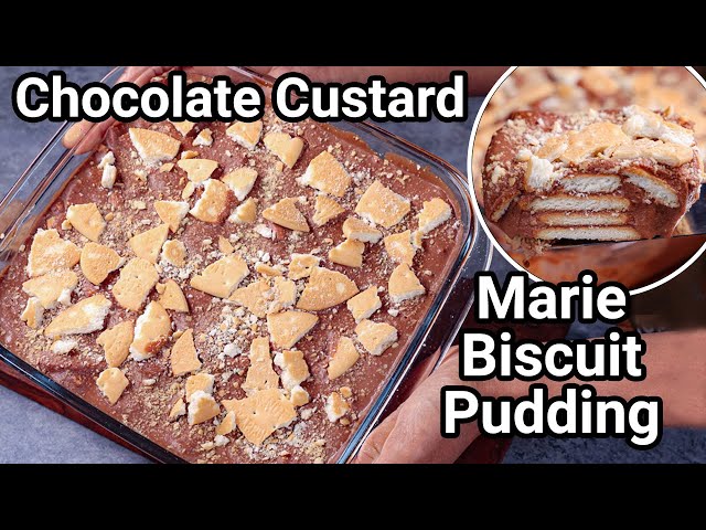 Marie Biscuit Pudding Just 10 Mins