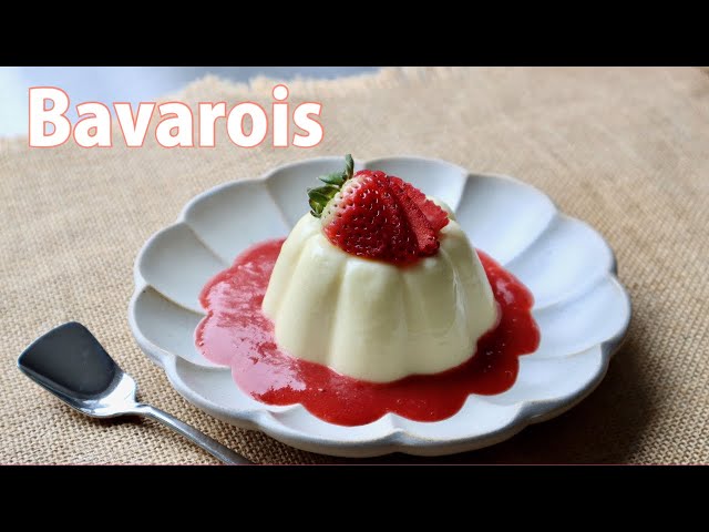 Bavarois with Strawberry Sauce