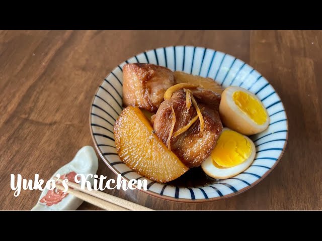 Pork Belly Kakuni with Daikon and Eggs