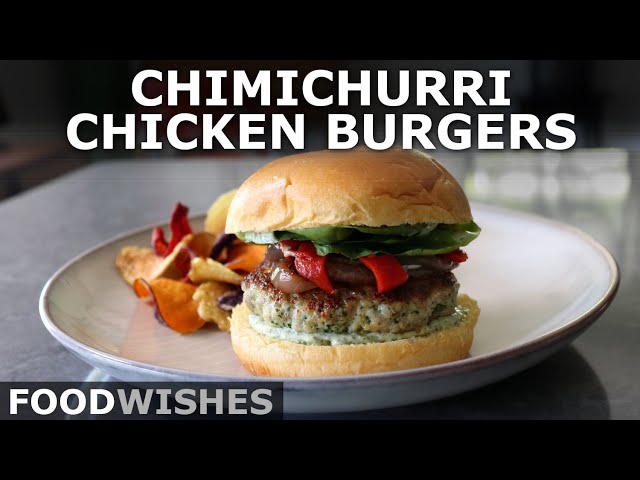Chimichurri Chicken Burgers