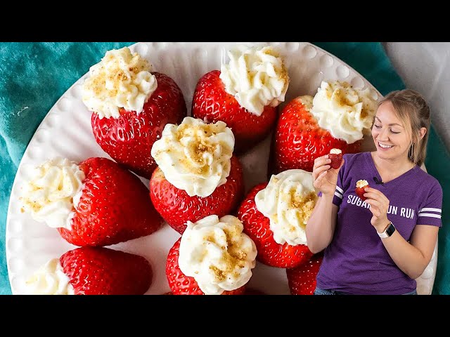 Strawberries Filled with Cheesecake