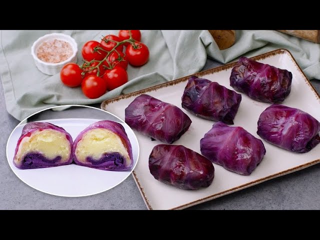 Purple cabbage rolls