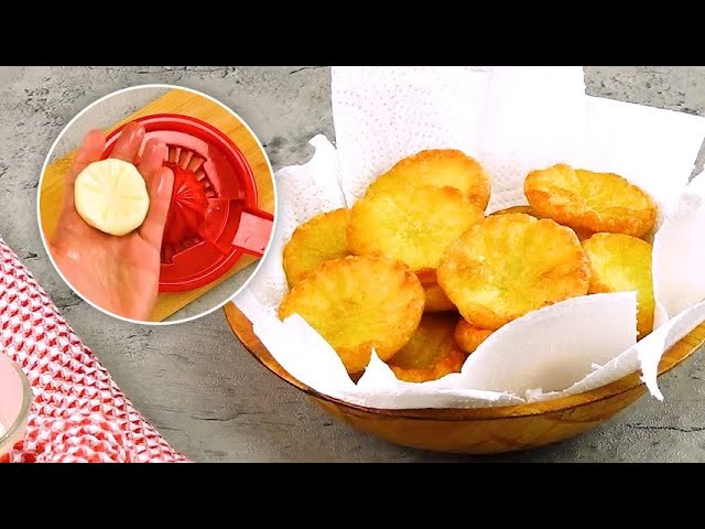 Fried Potato Flowers: Delicious and Only 3 Ingredients are Needed