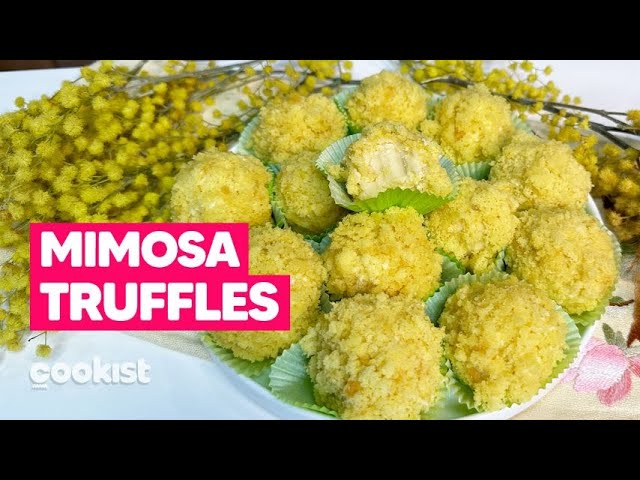 Mimosa Truffles with Lemon and White Chocolate