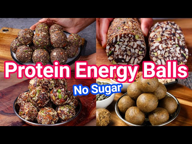 No Sugar Protein Energy Barfi & Laddu Balls