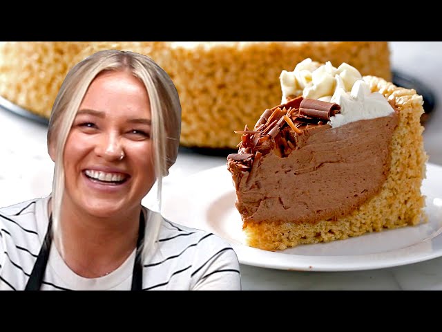Heres How To Make Alixs Crispy Rice Cereal Cheesecake