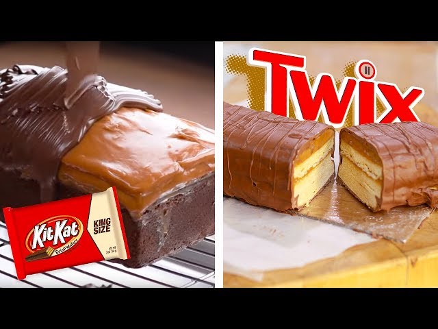 Giant Twix Candy Bar and KitKat Chocolate Bar Bites