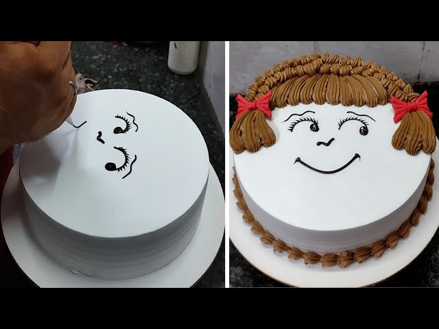Baby Girl Birthday Cake Design