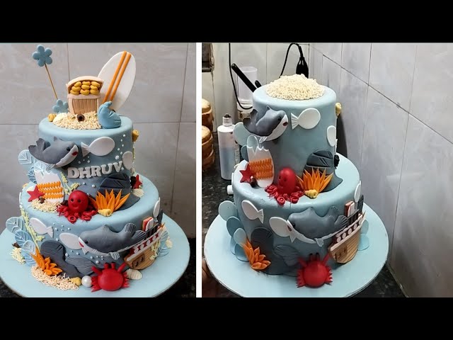 Dolphin Birthday Cake Design
