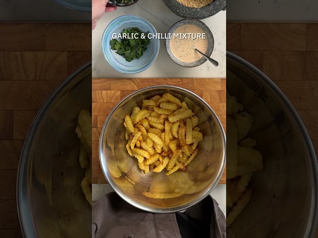 Air Fryer Garlic & Chilli Chips