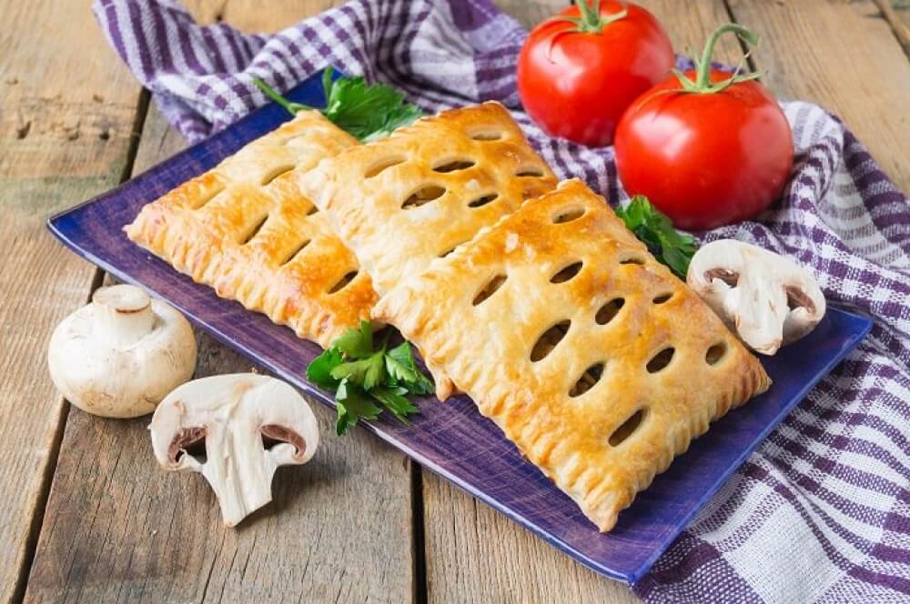 Chicken and Mushroom in a Puff Pastry Shell