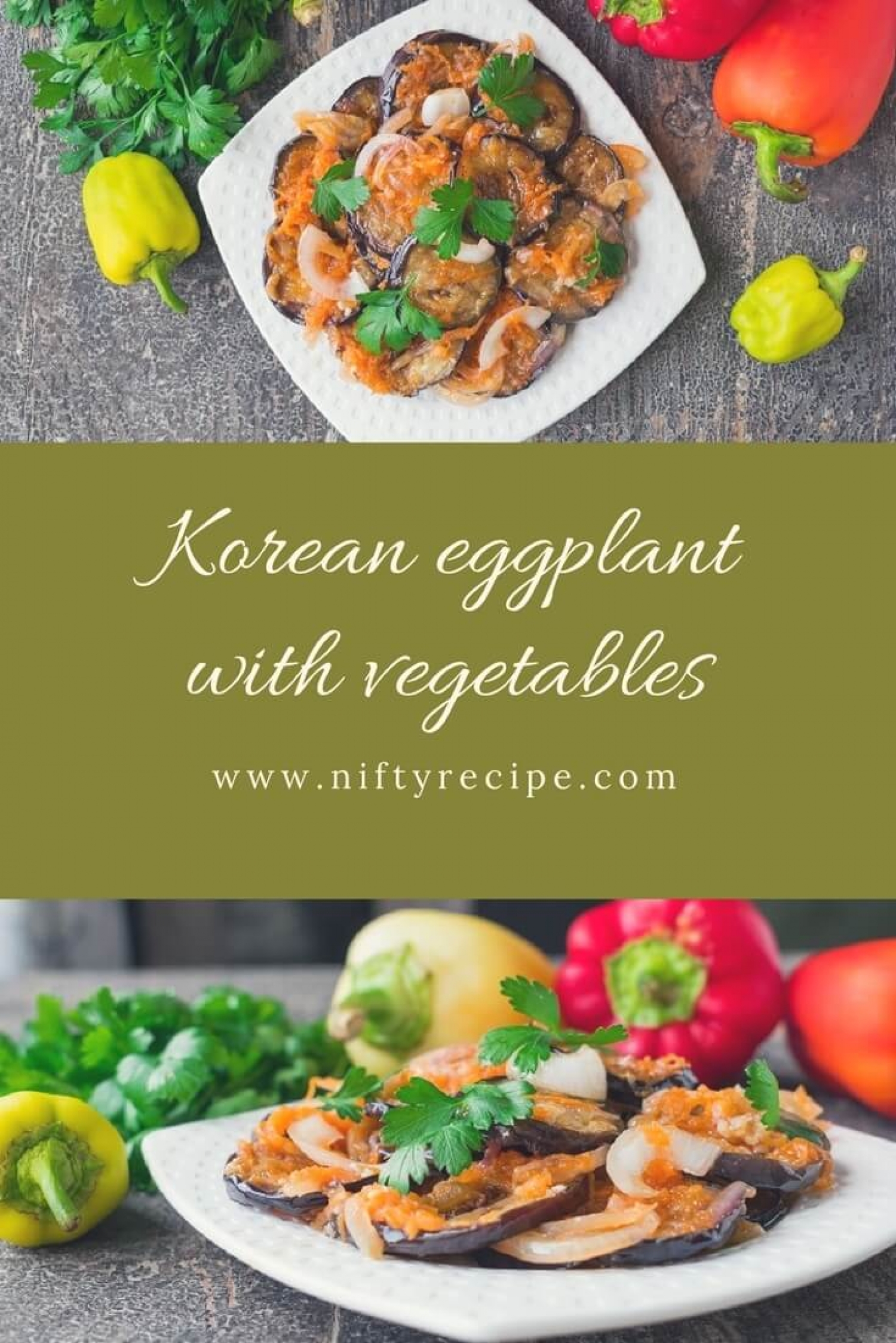 Korean eggplant with vegetables
