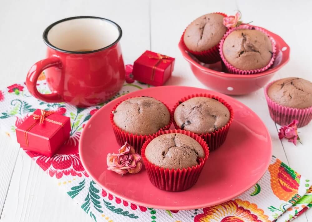 Blackcurrant Chocolate Muffins