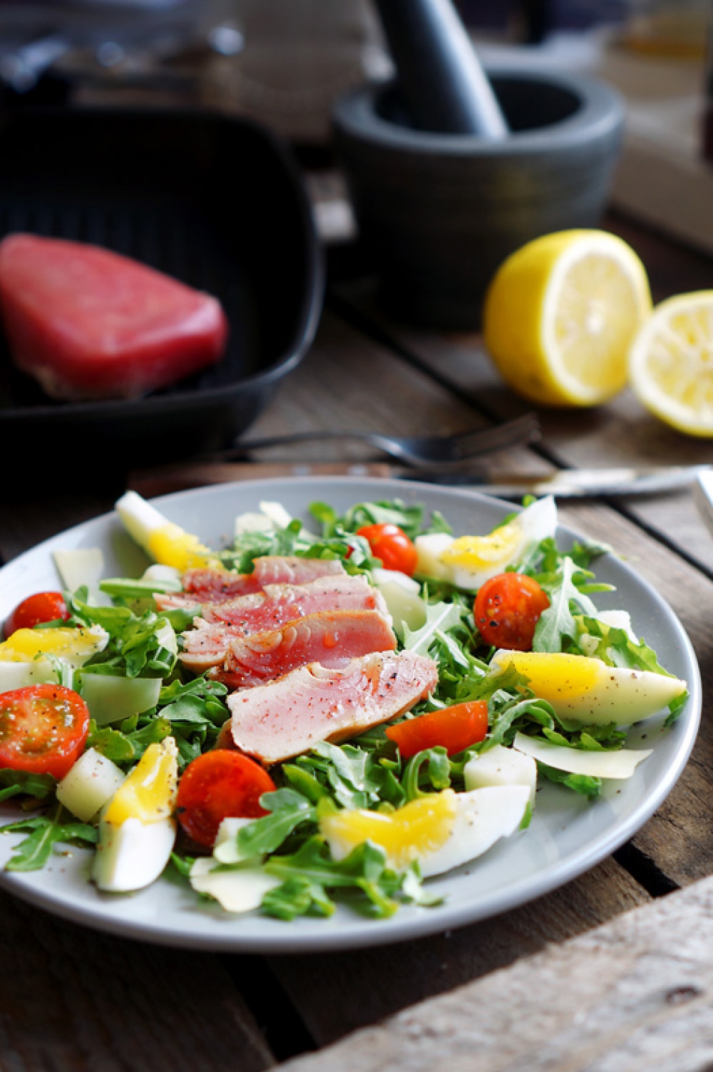 Nicoise Salad with Tuna and Branded Dressing