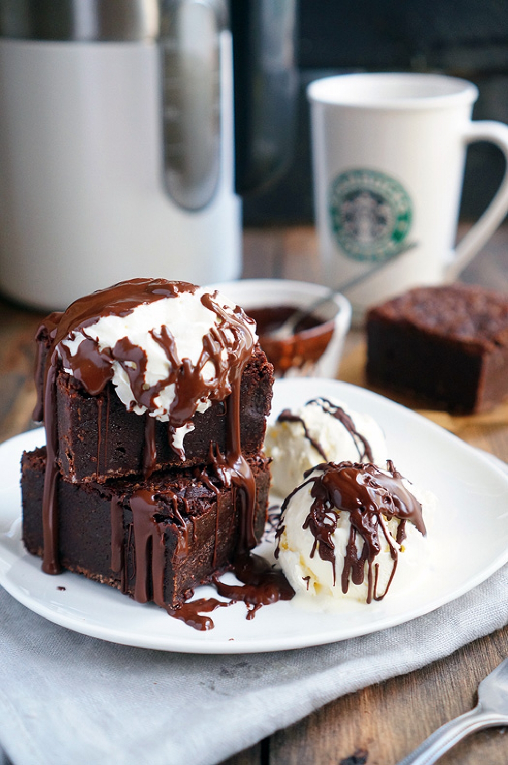 Brownie with an unusual texture