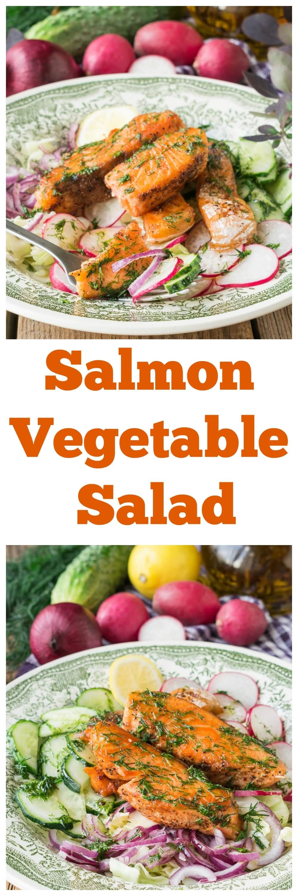 Salmon Vegetable Salad
