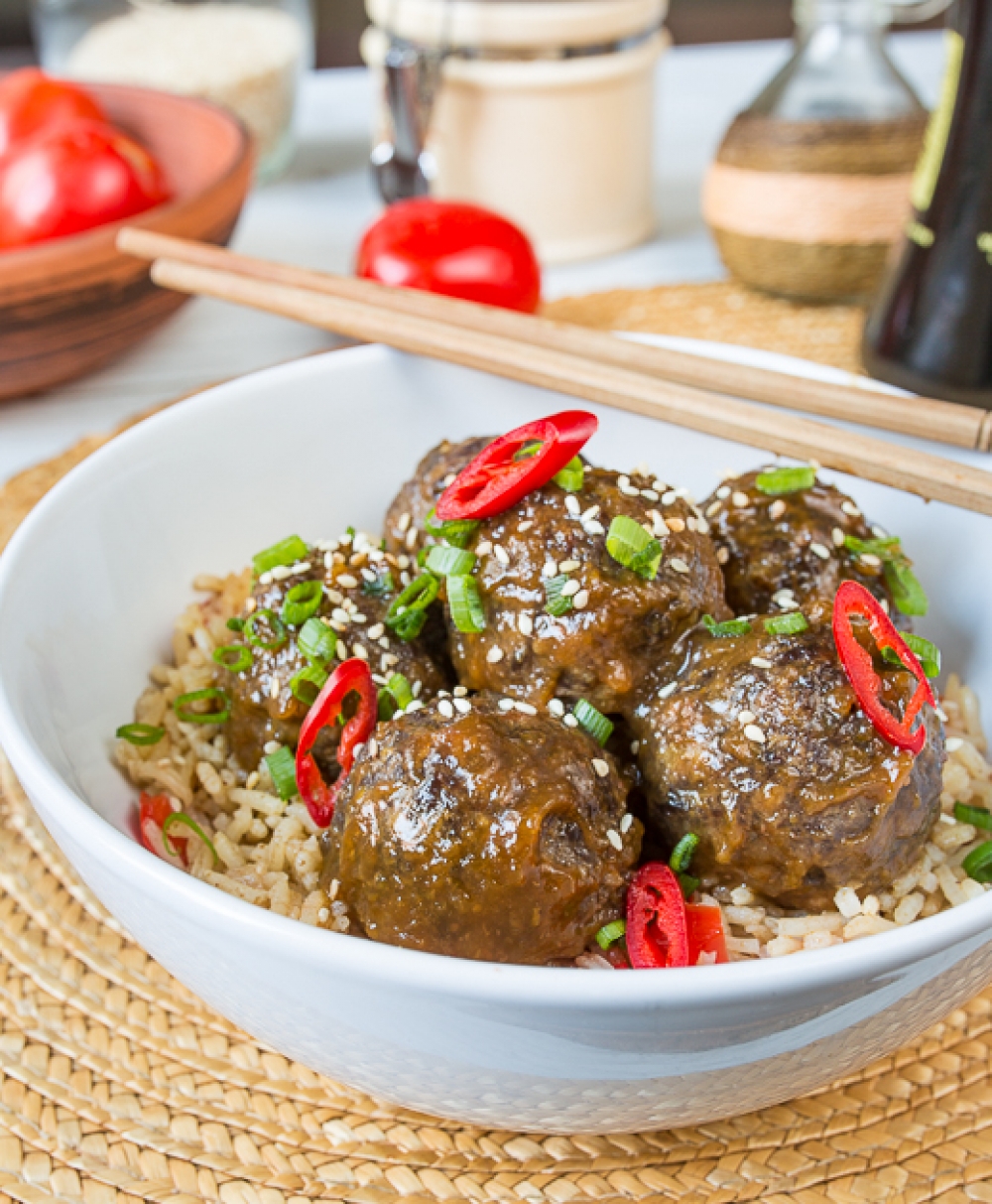 Sweet-and-Sour Korean Meatballs