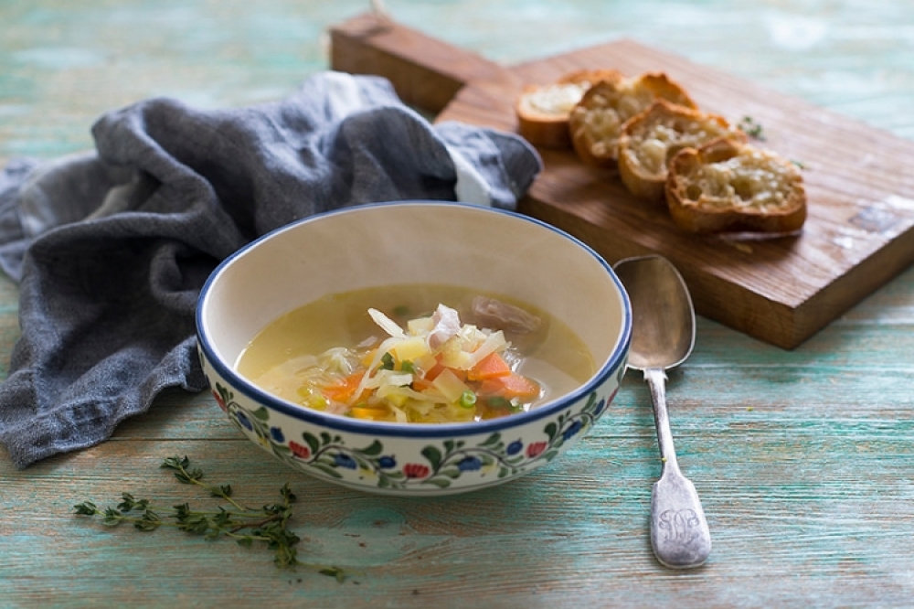 French soup «Potage cultivateur»