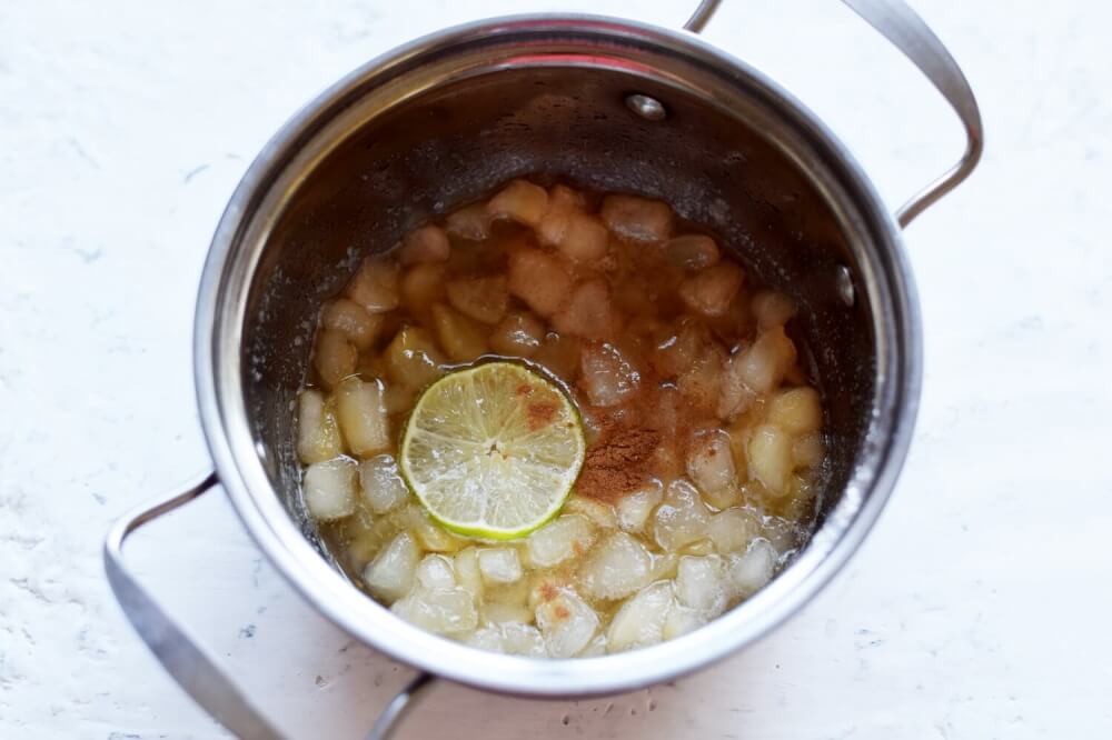 Pear Jam with Lime and Cinnamon