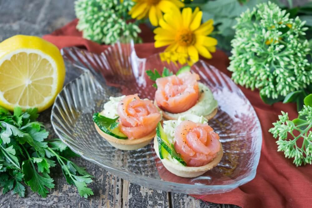 Tartlets with Salmon and Avocado