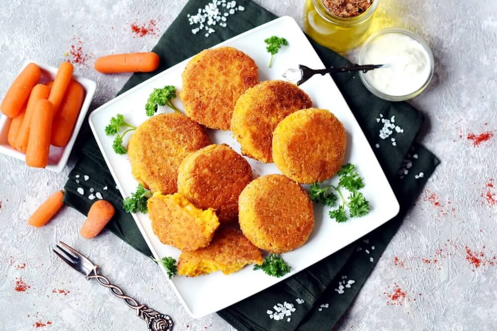 Cheesy Carrot Fritters