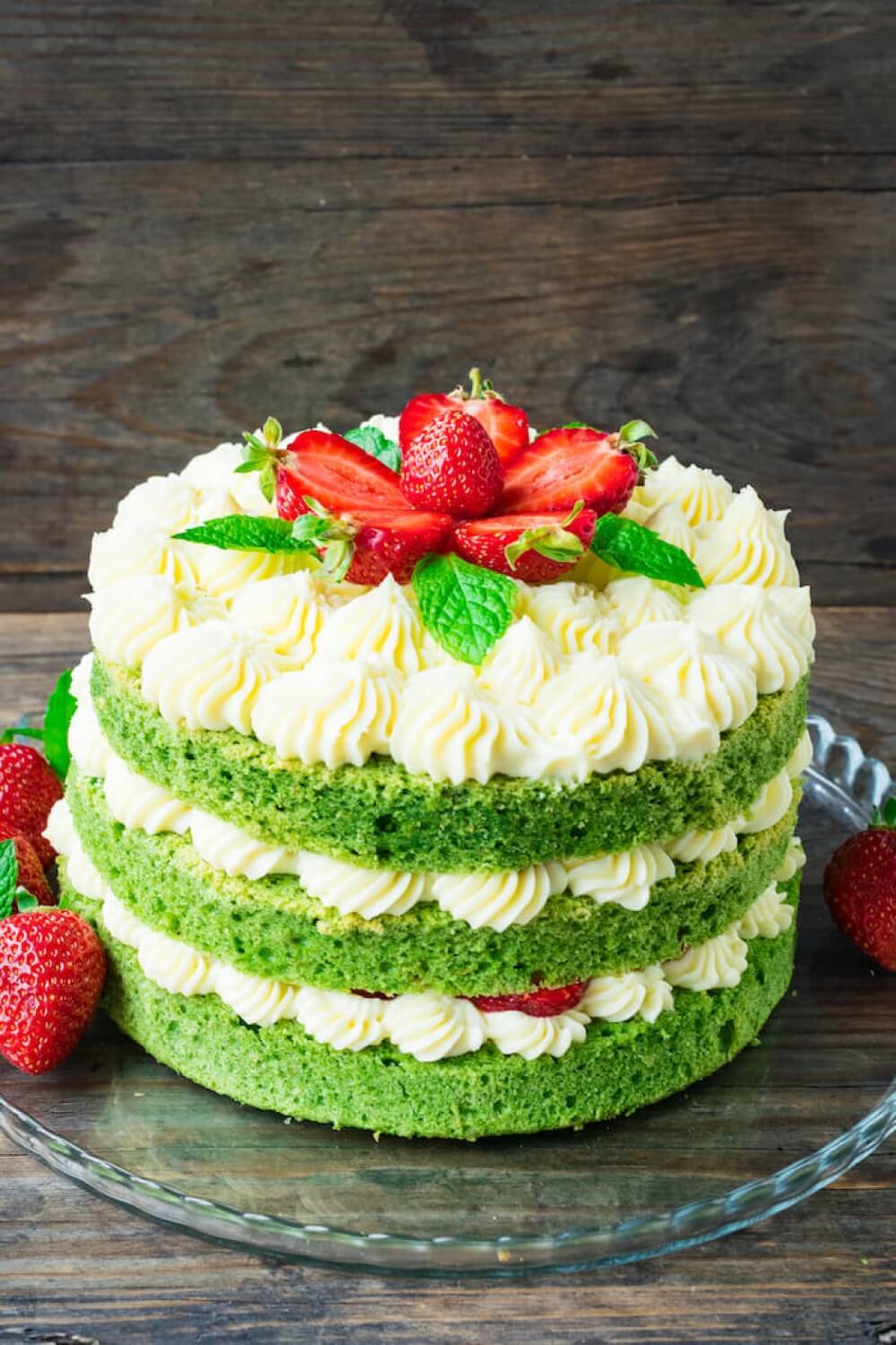 Strawberry Spinach Cake
