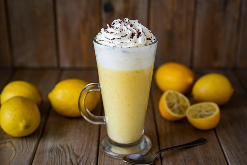 Lemon Mousse with Whipped Cream