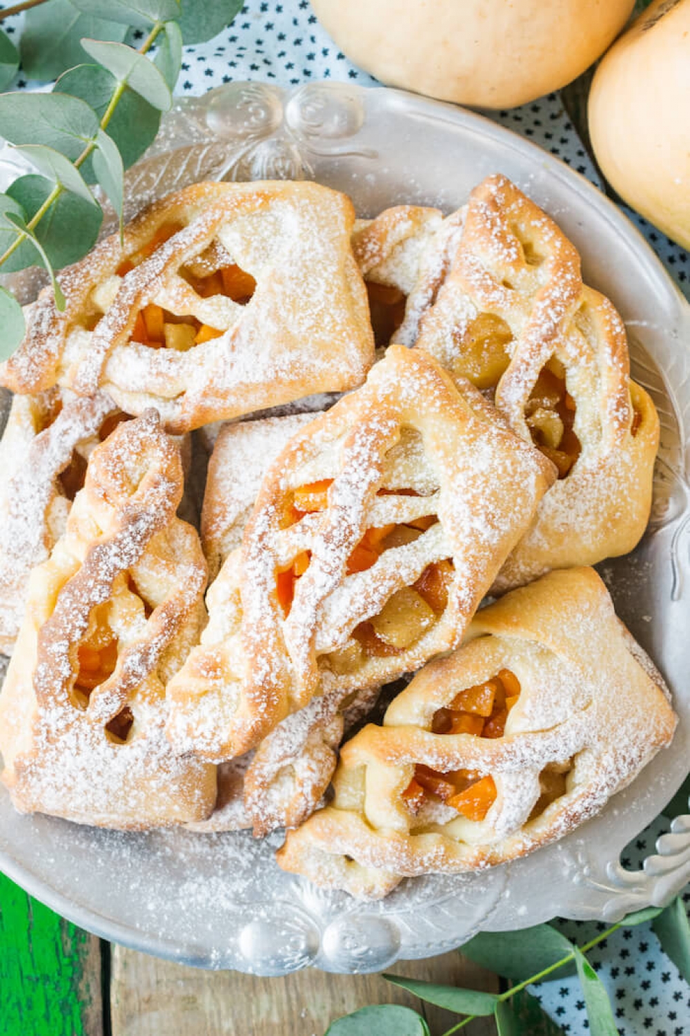 Apples Pumpkin Cottage Cheese Turnovers