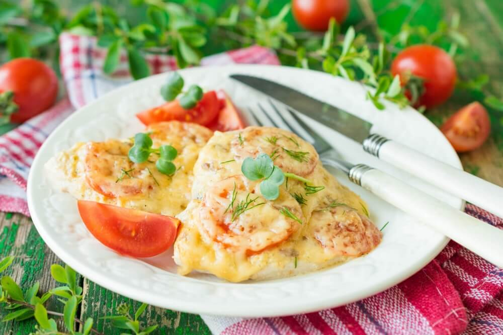 Cheese and Tomato Chicken Fillet