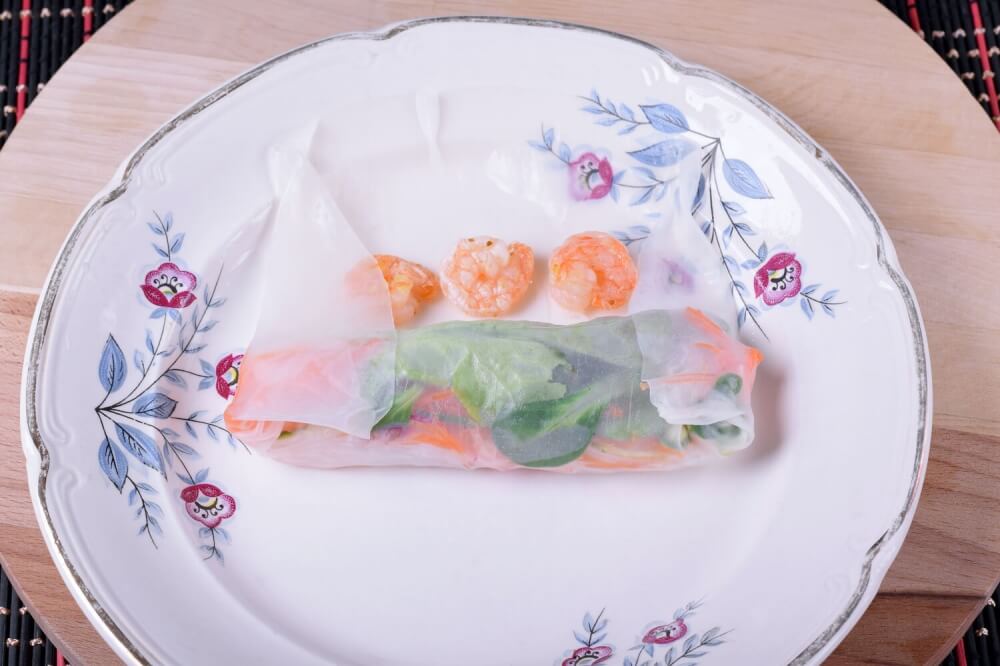 Spring Rolls with Shrimp and Vegetables