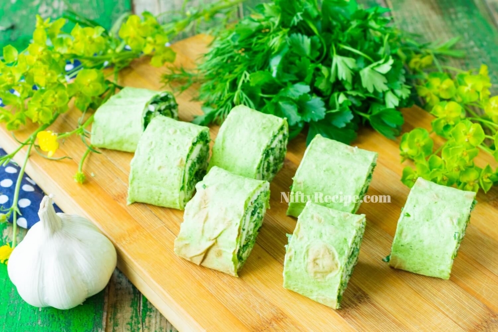 Lavash Bread Roll with Greenery