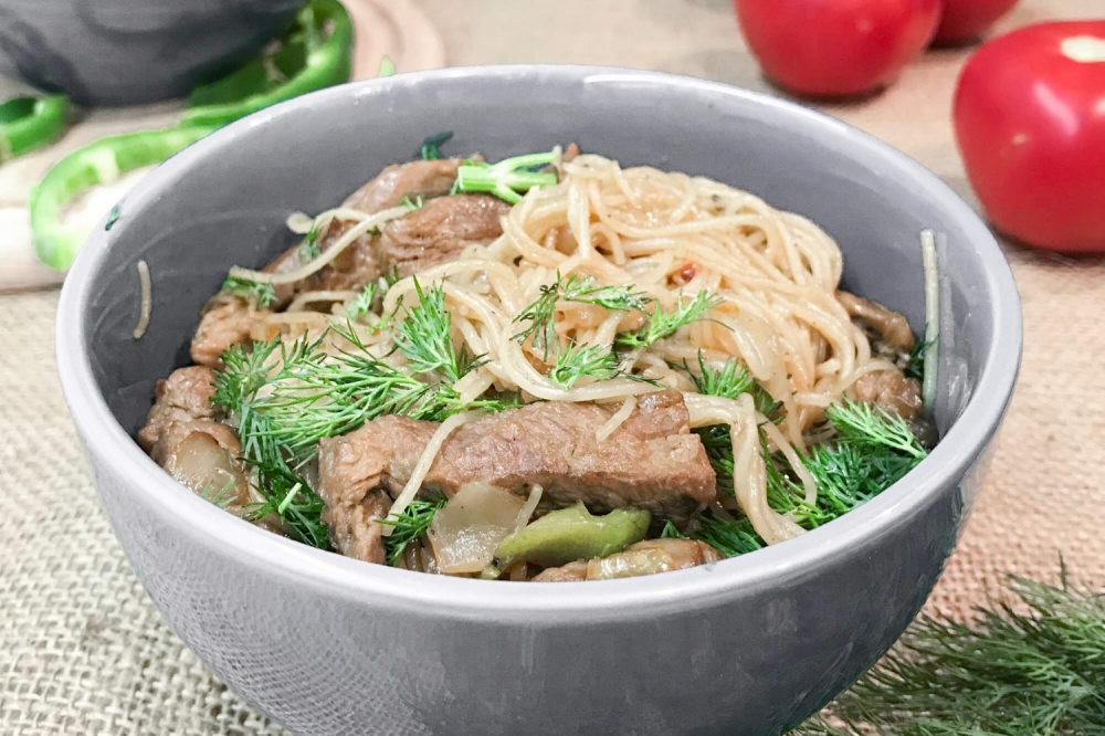 Glass Rice Noodles with Beef
