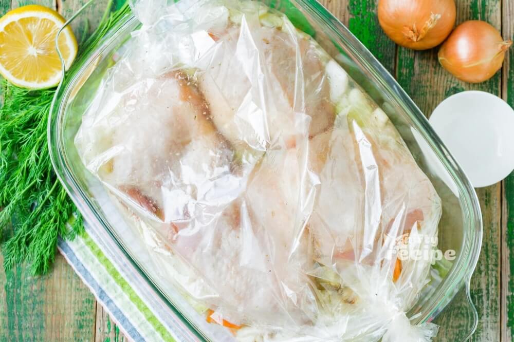 Chicken and Cabbage in a Bag
