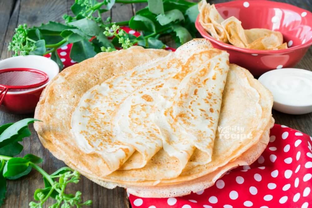 Easy Eggless Crepes
