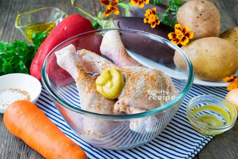 Crispy Roast Chicken with Vegetables